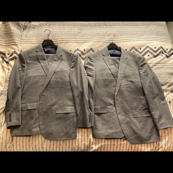 J. Crew Crosby Fit Grey Flannel Suit (Vitale Barberis Canonico Wool) (1 LEFT) - Picture 3 of 6